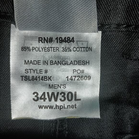 Tesla Pants Mens 34x30 Black Work Chino Uniform Work Employee Chino UNWORN - Picture 3 of 13